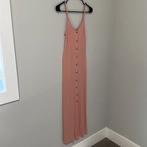 H&M Button Down Maxi Dress Stretchy Size XS
